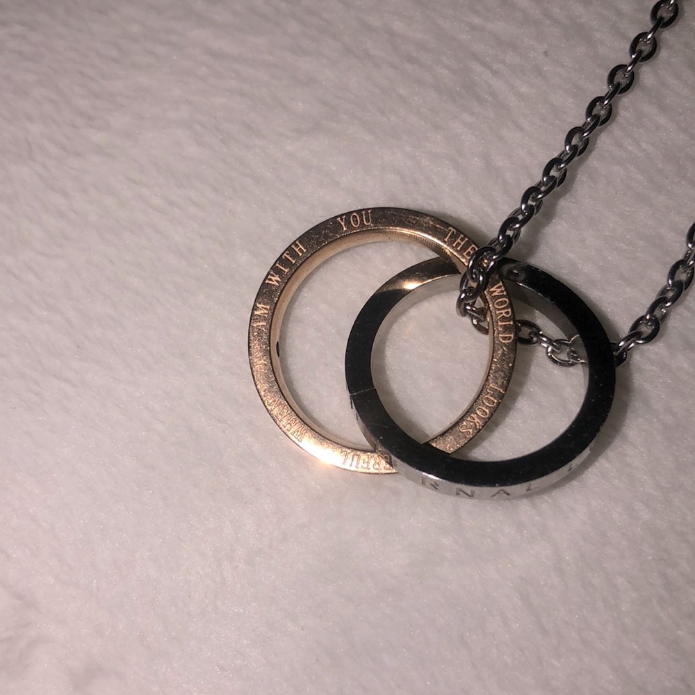 This is a WEDDING RING type NECKLACE